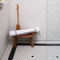 Mono Hex Porcelain Mosaic Blanc – detail view 4