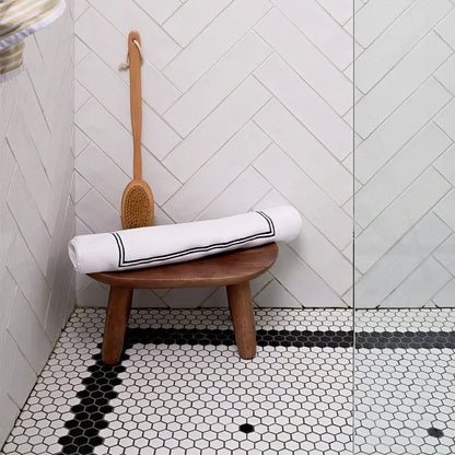 Mono Hex Porcelain Mosaic Blanc