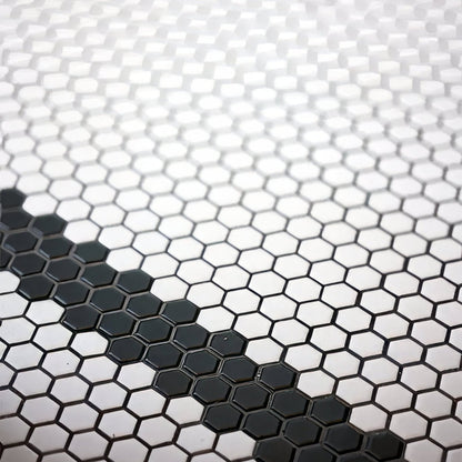 Mono Hex Porcelain Mosaic Noir