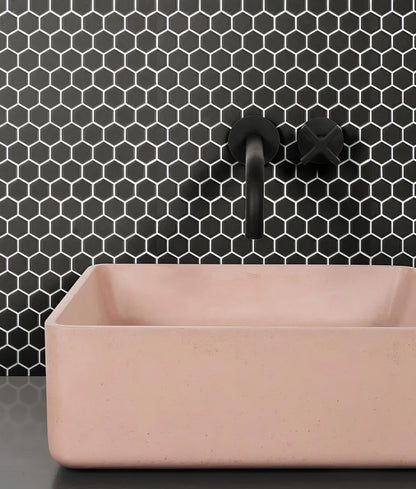 Mono Hex Porcelain Noir - Hyperion Tiles