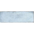 Montblanc Denim 60 x 20cm rectangular light blue ceramic tile with subtle texture and slightly uneven edges