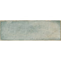 A rectangular ceramic tile montblanc sage 60 x 20cm with a muted textured blue-gray glaze and subtle tone variations