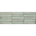 Montblanc sage stack 60 x 20cm rectangular light sage green ceramic tiles with subtle distressed finish and visible grout lines