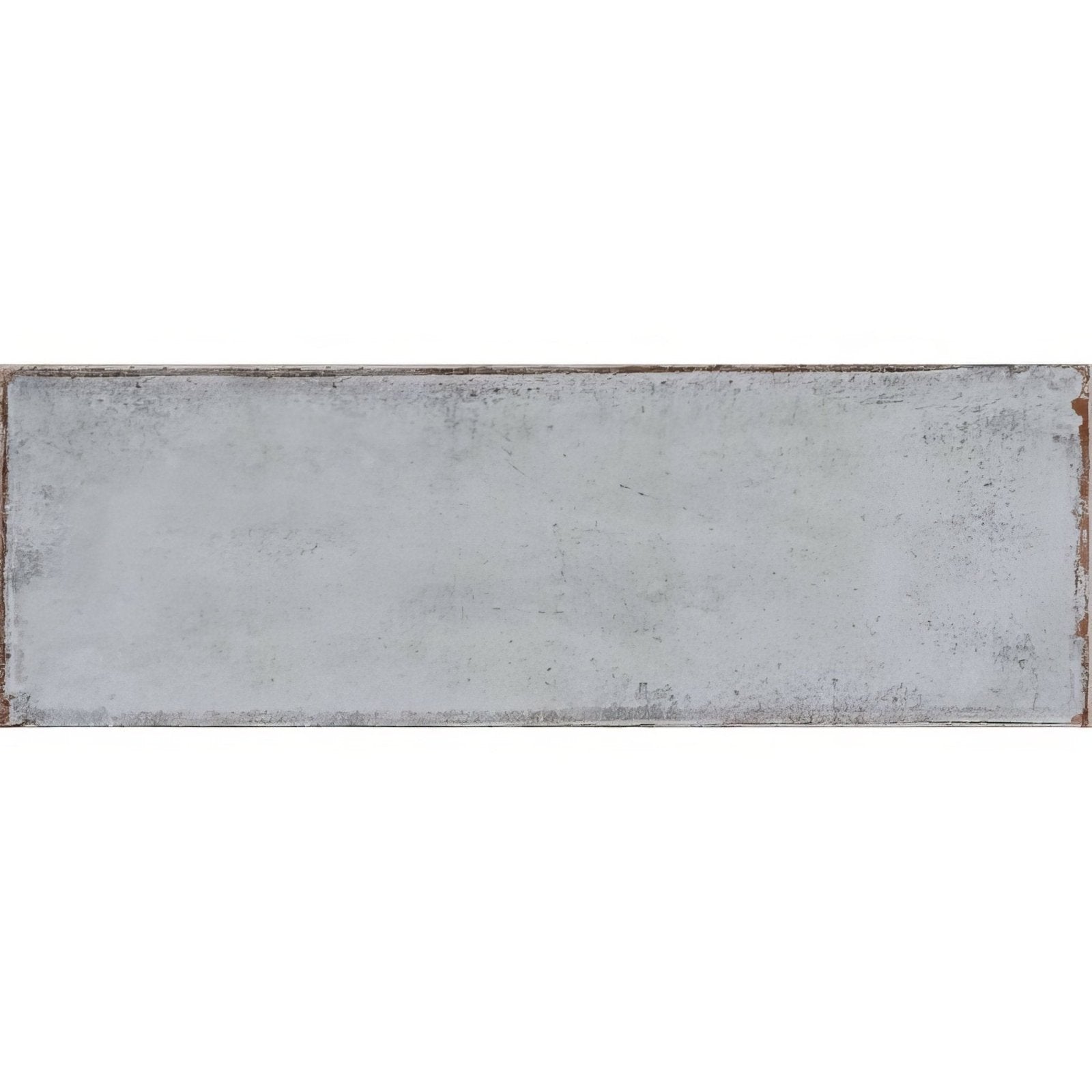 Montblanc smoked pearl 60 x 20cm rectangular distressed gray ceramic tile with rustic weathered finish and visible edges