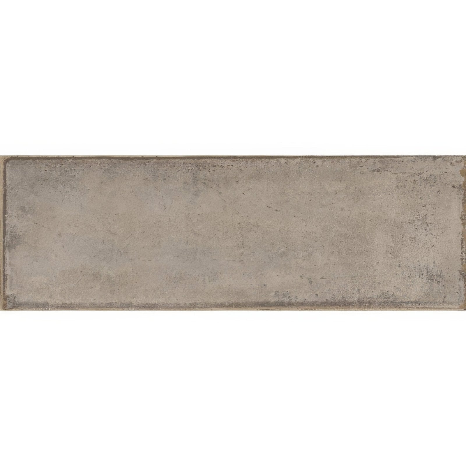 Montblanc taupe rectangular tile 60 x 20cm with matte finish and subtle textured surface resembling weathered concrete