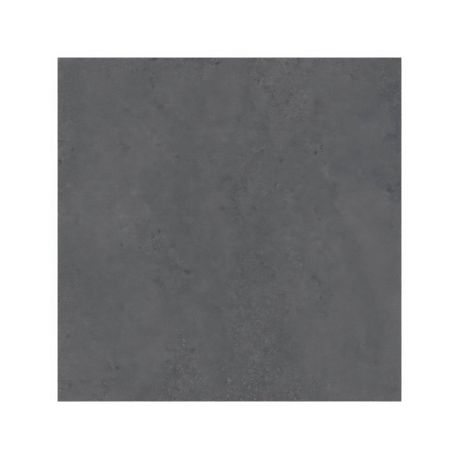 Monte coto black dark gray matte-finish square tile with subtle textured surface for modern flooring and walls