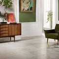 Gray stone-effect floor tiles montpellier florac 60 x 90cm with textured surface for indoor flooring use