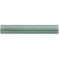 A sleek matte-finished teal ceramic ogee moulding tile with subtle texture and rounded edges called moselle