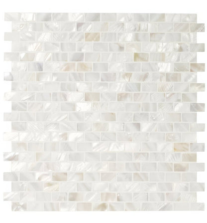 Mother Of Pearl White Rectangle