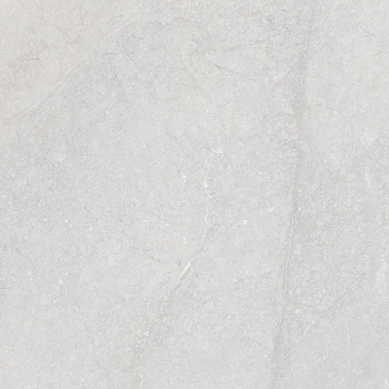 Munich white 60 x 60cm light gray marble-effect tile with subtle veining and smooth polished surface