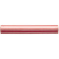 Musk ogee moulding coral pink cylindrical tile with glossy glazed finish and subtle horizontal ridges