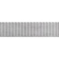 Gray textured tile with vertical ridges from mussa way pearl brillo collection for modern wall and floor design