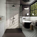 Black freestanding bathtub mussa white brillo with sleek modern design and smooth glossy finish for stylish bathrooms