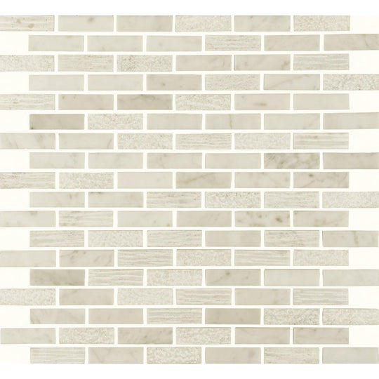 Nares Brickbond Marble Mosaic - alternate view