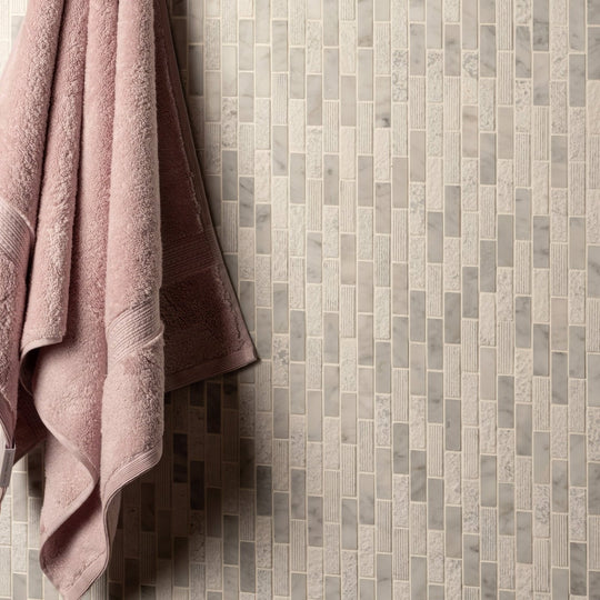 Nares Brickbond Marble Mosaic