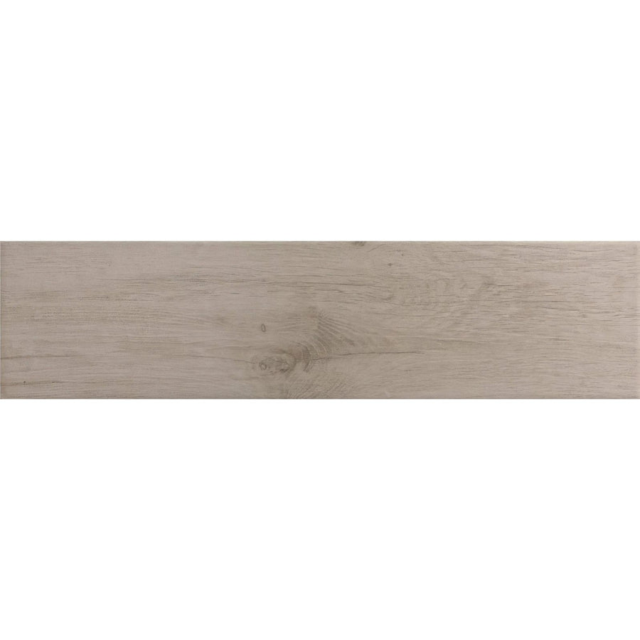 Naturalia grey light gray wood effect tile with subtle natural grain and faint knot detail for flooring and walls