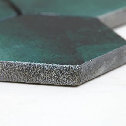 Nebula Green Hexagon