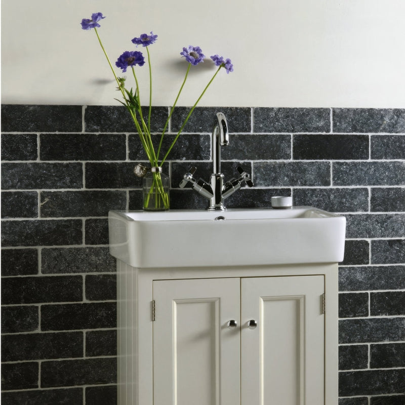 Negra Black Tumbled Marble 7.5 x 20.3cm