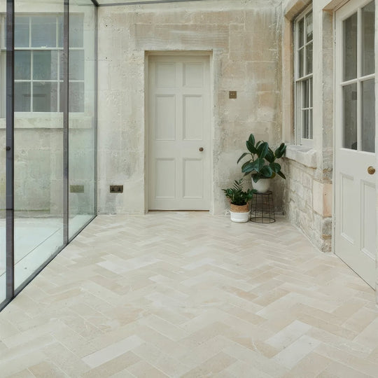 Buscot Limestone Brick Velvet Finish