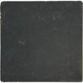 Dark gray honed cabochon square stone with a matte finish and subtle surface imperfections nero slate slate