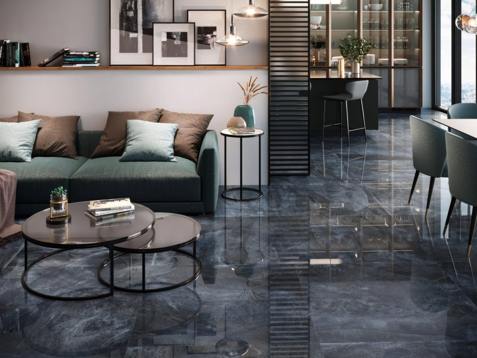 Nilo 1846 Blue Polished