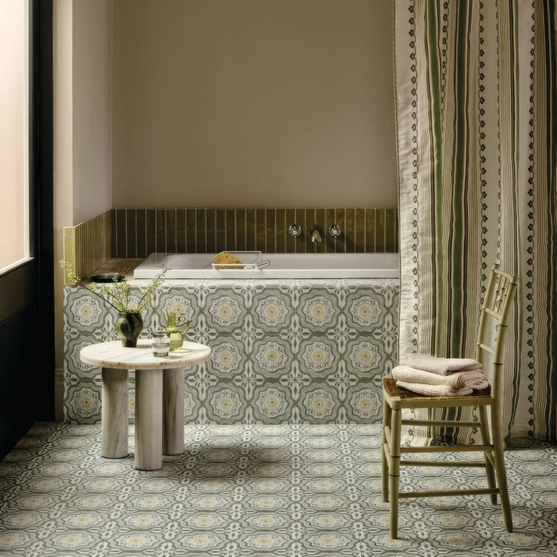Nina Campbell Cochin Green Porcelain Tile