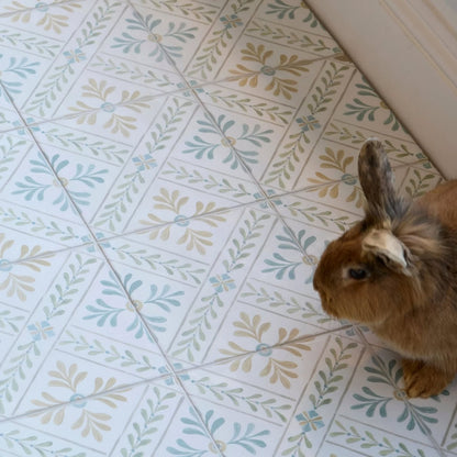 Nina Campbell Goa Aqua/Ochre