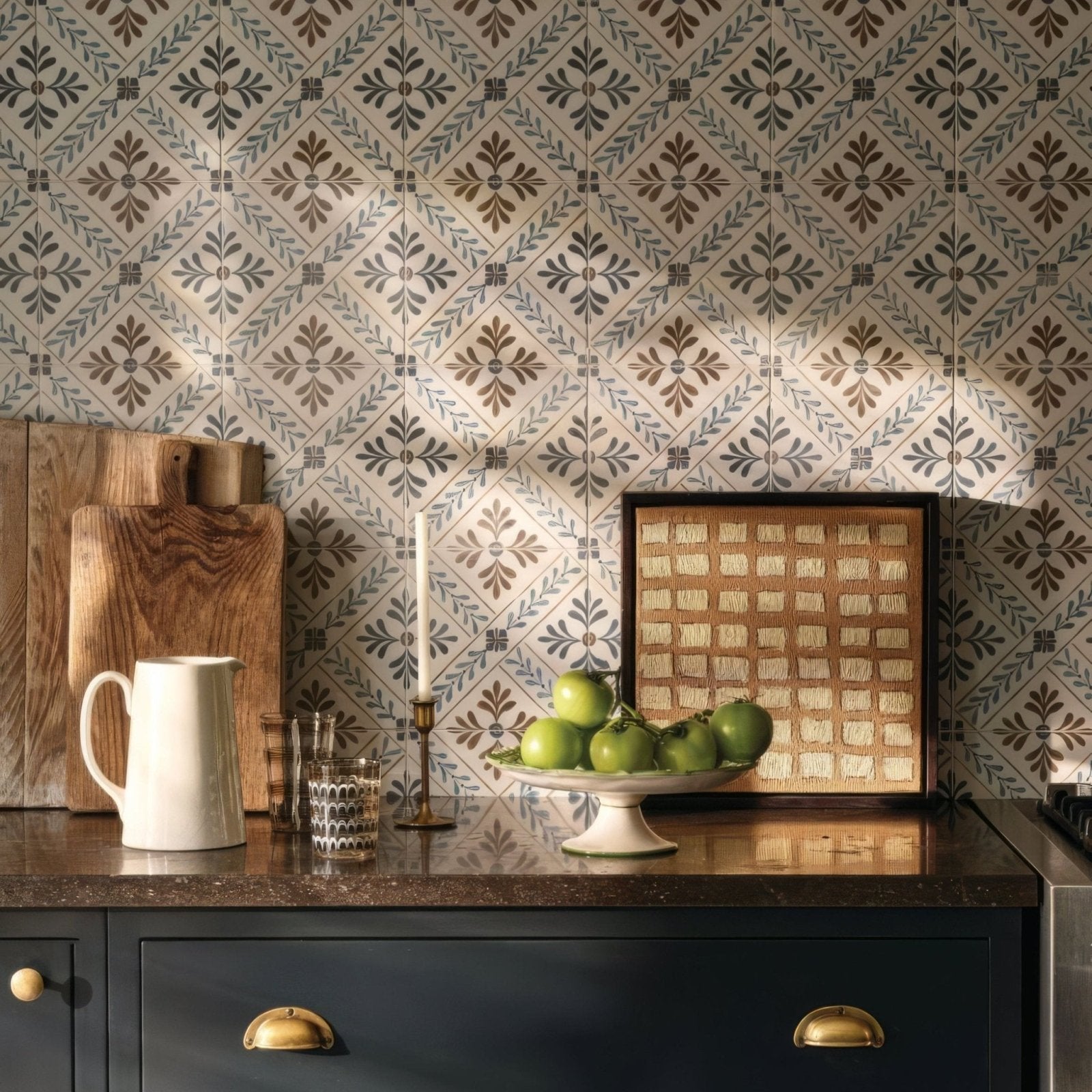 Nina Campbell Goa Indigo/Chocolate