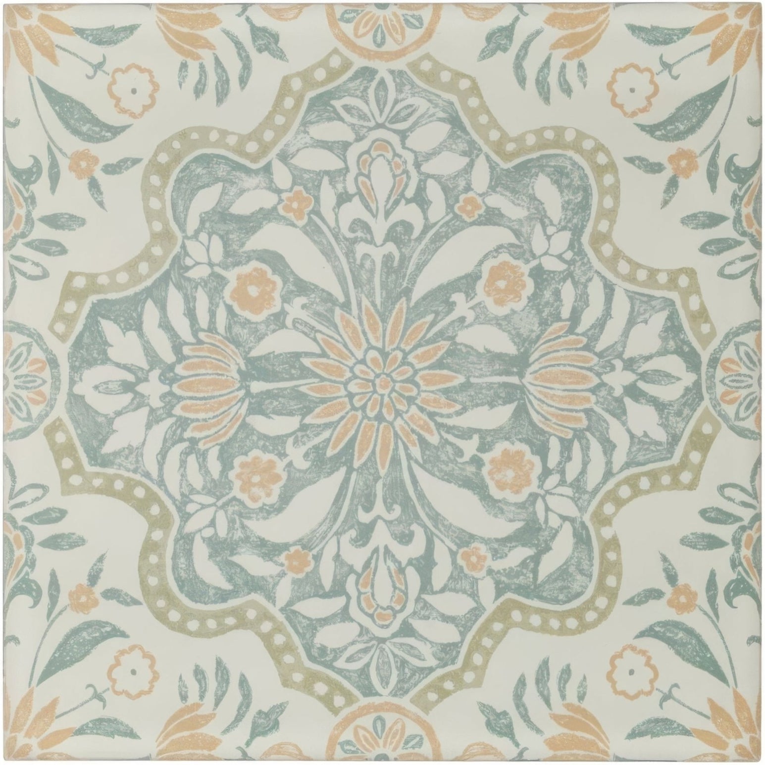 Nina Campbell Jodhpur Aqua Porcelain Tile