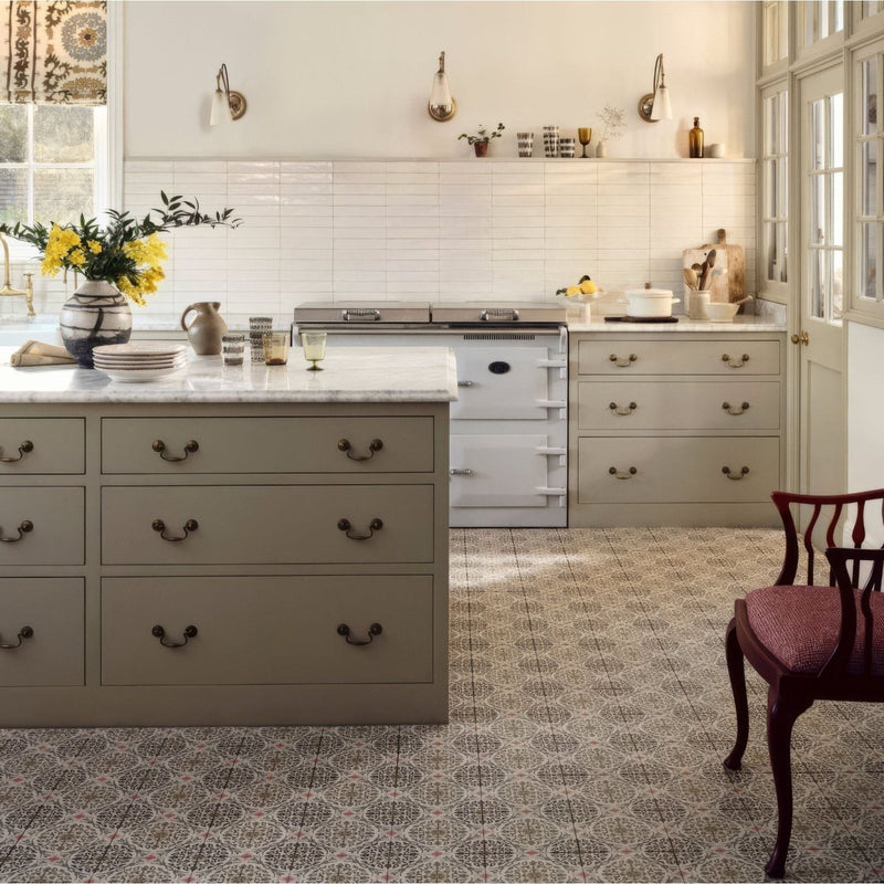 Nina Campbell La Moulade Chocolate Porcelain Tile