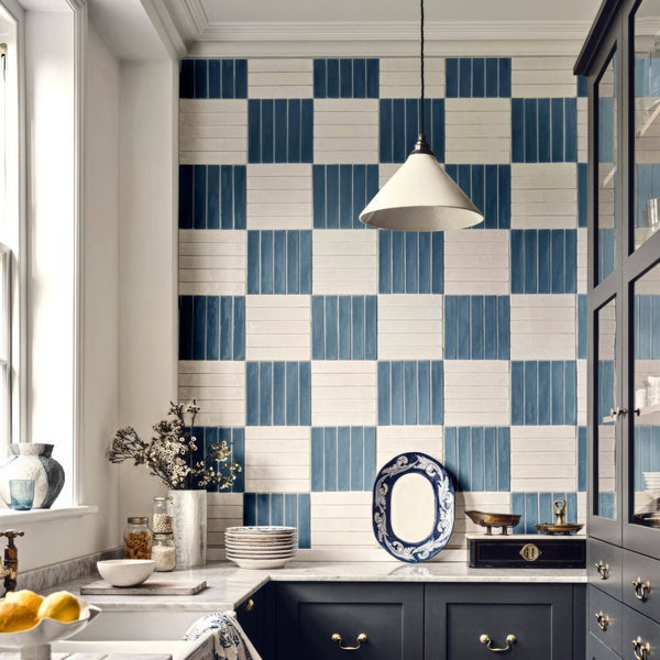 Indigo Glazed Wall Tile 25x5cm