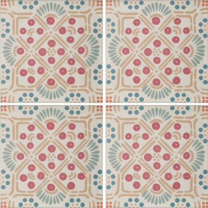 Nina Campbell Seville Coral Aqua