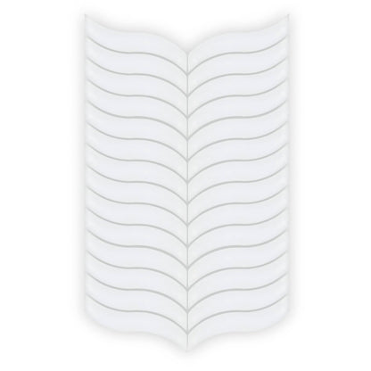 Nordic Glass Bergen Snow Mosaic