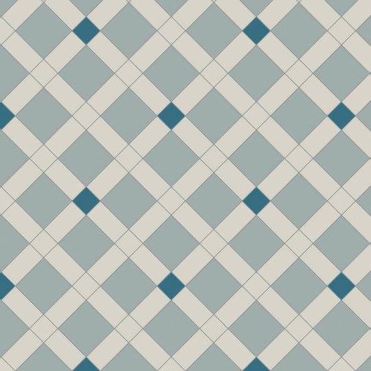 Norwich Dover White, Grey & Pugin Blue