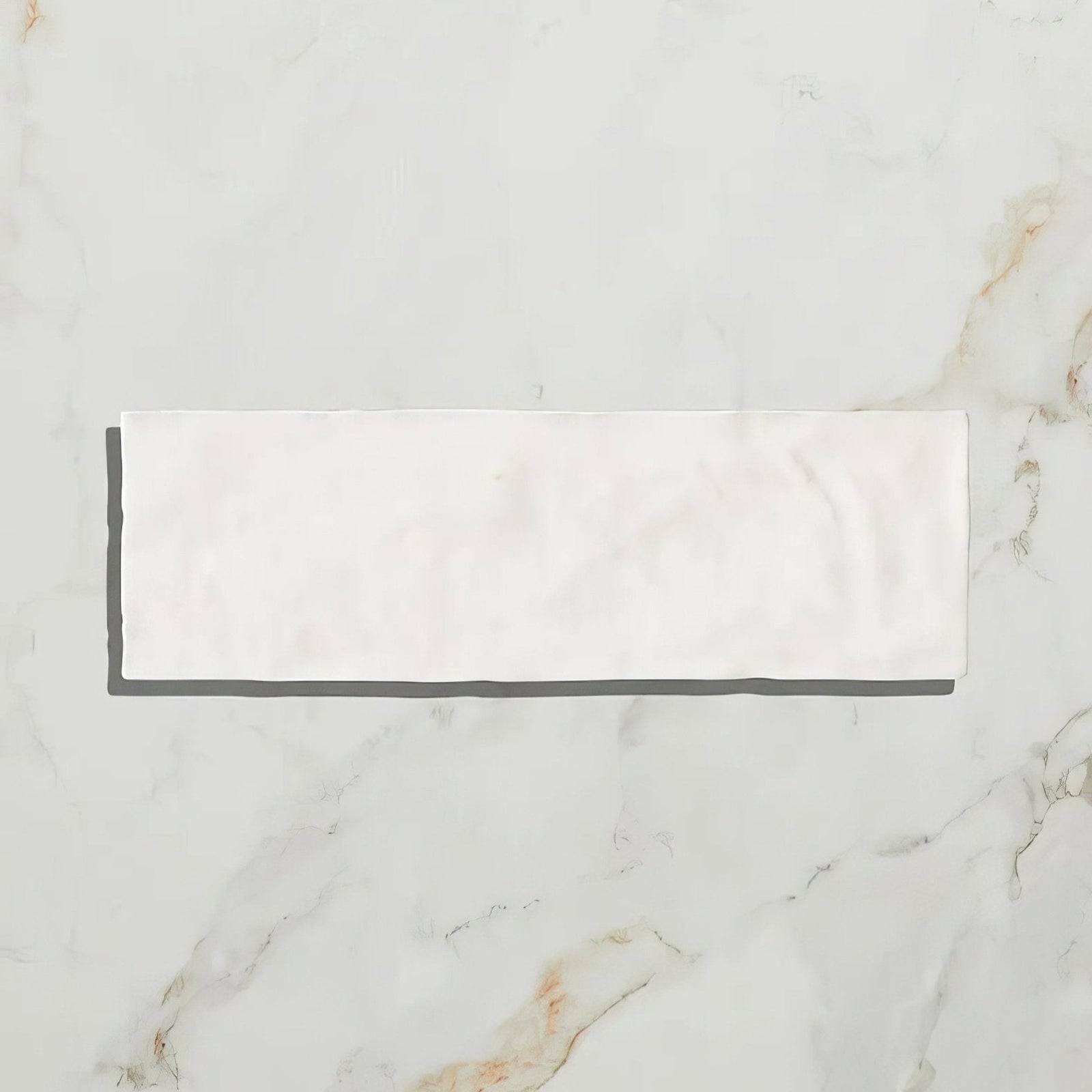 Oasis Ceramic White Gloss Wall Tile 20x6.5cm – detail view 11