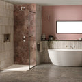 Modern freestanding bathtub Oken Brick White with sleek white finish and minimalist design for stylish bathrooms