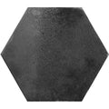 Oken hexagon anthracite black hexagonal tile with textured matte finish ideal for modern interior surfaces
