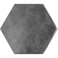 Oken hexagon anthracite dark gray hexagonal tile with textured matte finish for stylish interior surfaces