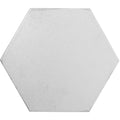 Oken Hexagon White tile featuring white hexagonal shape with a subtle textured surface for stylish interiors