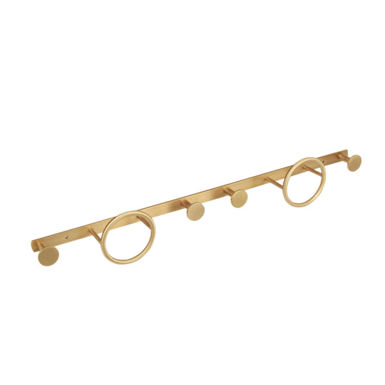 Oakley Multi Hooks in Satin Brass - Origins Living