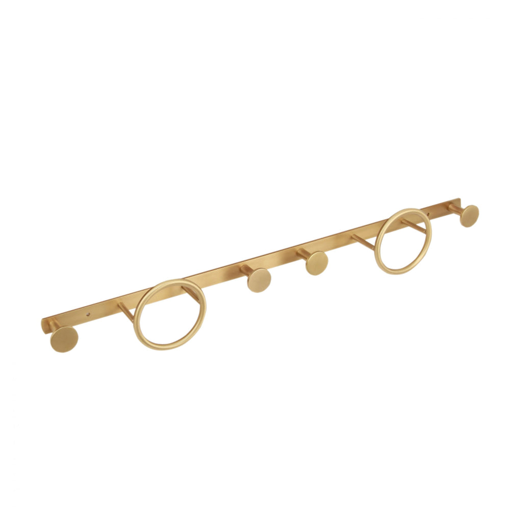 Oakley Multi Hooks in Satin Brass - Origins Living
