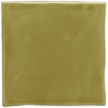 A square glossy olive green ceramic tile with a smooth slightly reflective surface called olive field tile