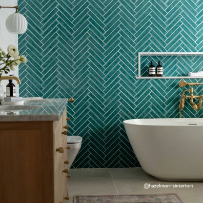 Onda Aquamarine Wall Tiles
