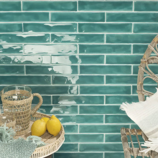 Onda Aquamarine Wall Tiles - alternate view