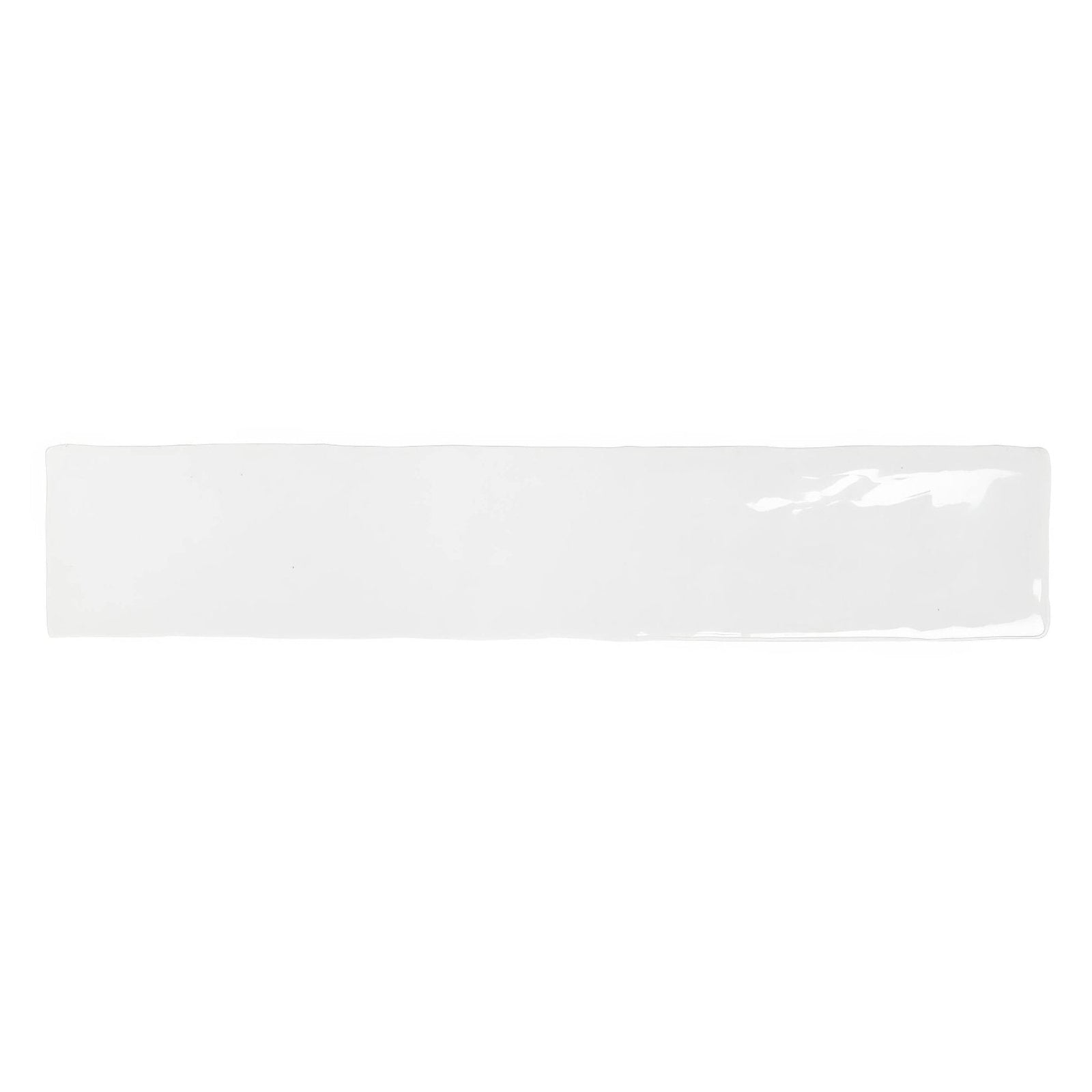 White rectangular ceramic wall tile with a glossy finish from the onda artic wall tiles collection