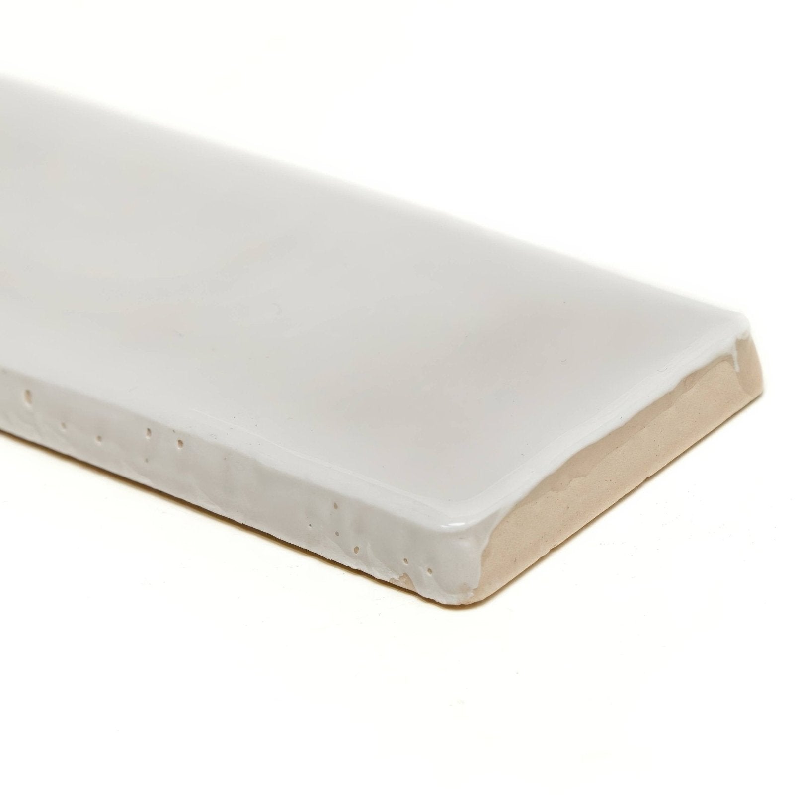 Onda hisbiscus wall tiles white ceramic with smooth glossy finish and slightly rounded edges for elegant wall use