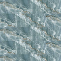 Blue and white onyx green marble-patterned tile with polished and matt finish featuring subtle gold veining