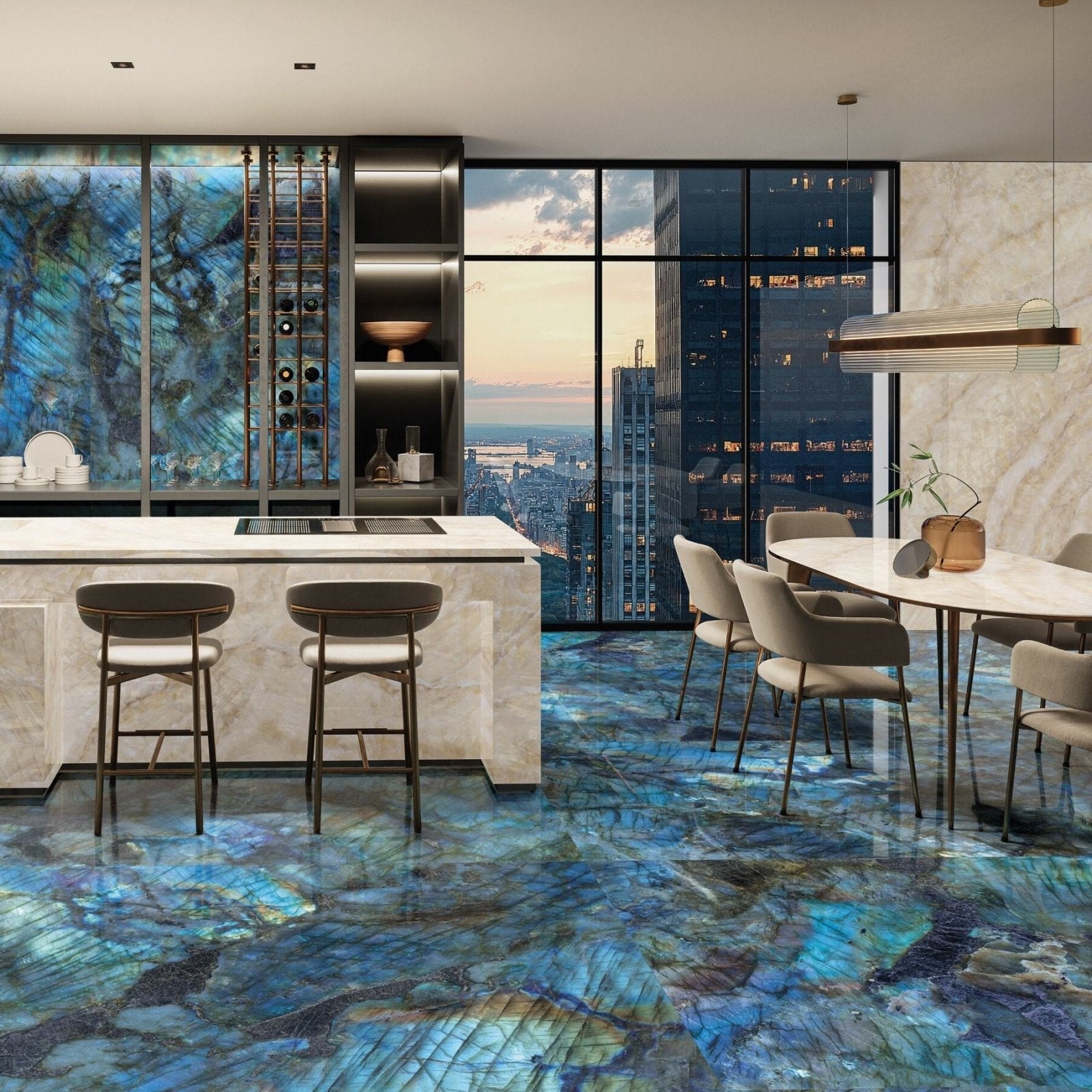 Onyx Sapphire Polished