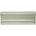 Orford Hampton sleek matte sage green ceramic tile with subtle glossy finish and three horizontal ridges