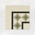 Marrakech Corner Dublin and Black on White Ceramic